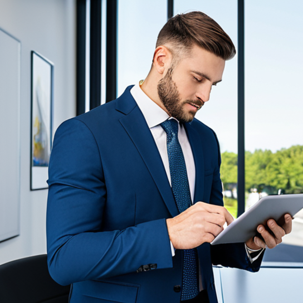 Interview Preparation**

A service manager in a modern, bright office setting, reviewing client files and a checklist on a tablet, fully clothed in a professional business suit, appropriate attire, safe for work, perfect anatomy, natural proportions, focused and prepared, professional lighting.

**