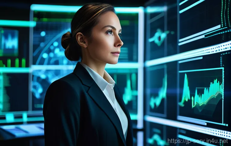 서비스관리사와 글로벌 서비스 이해 - A highly focused, professional service manager (male or female, wearing smart business attire like a...