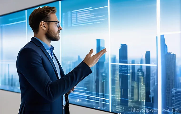 서비스관리사와 글로벌 서비스 이해 - A highly focused, professional service manager (male or female, wearing smart business attire like a...