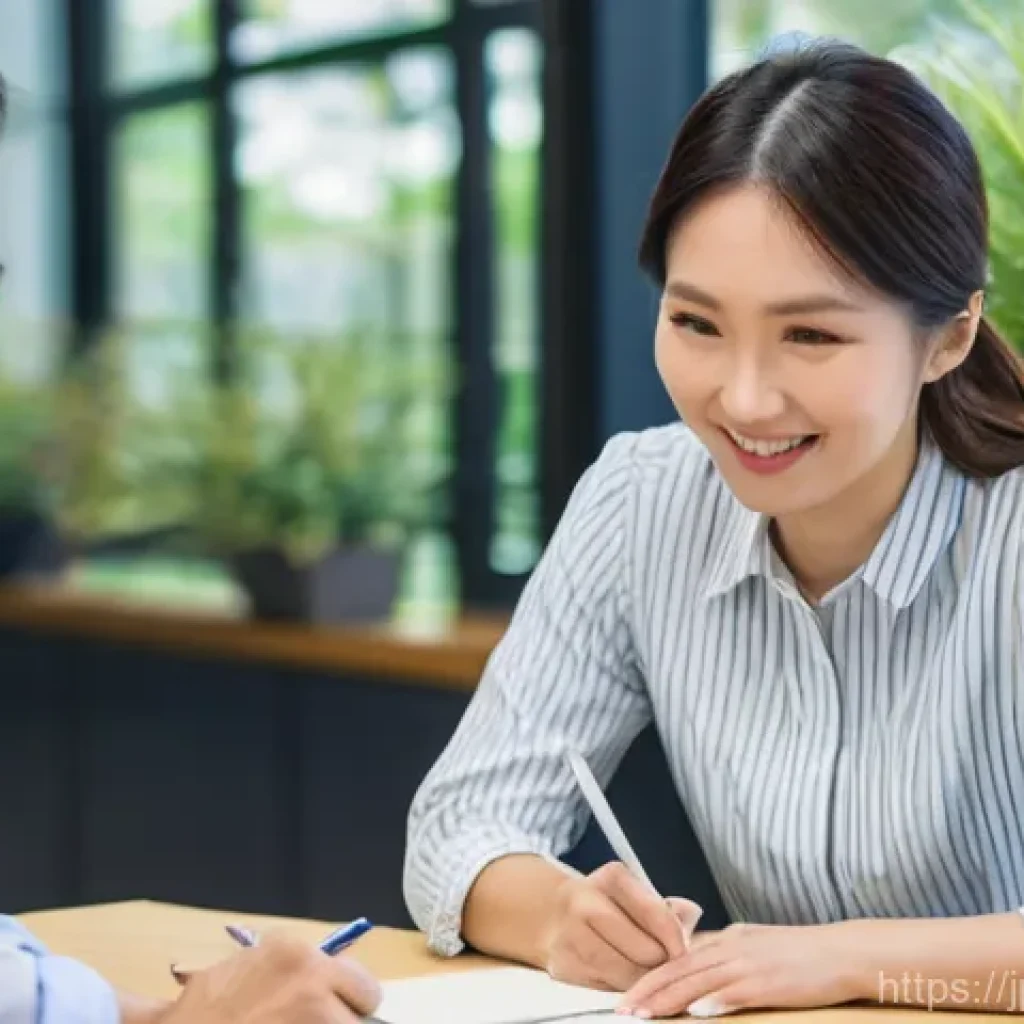 서비스관리사 자격증 취득 후기 - **Prompt:** A warm and professional Service Management Supervisor (Sabi-kan), a Japanese woman in he...